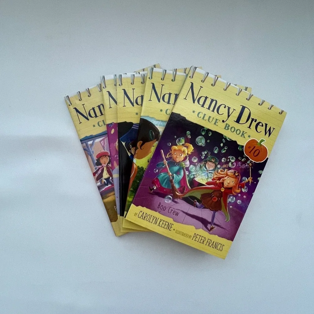 Nancy‎ Drew Clue Book Paperback Books 6-10 By: Carolyn Keene, Lot of 5 Books
